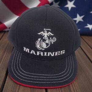 USMC Marine Corps Baseball Cap  Unionwear Made in USA Military Adjustable Hat